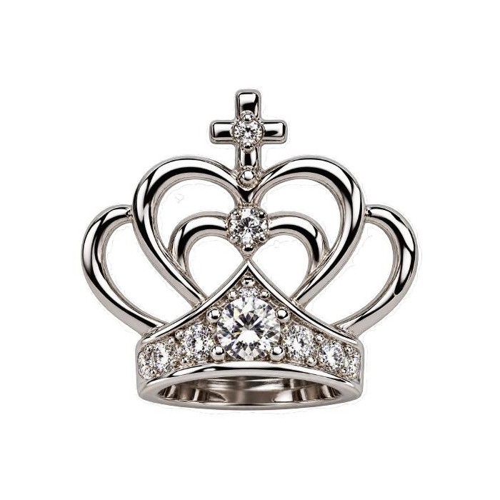CIONDOLO A CORONCINA ARGENTO 2.5CM